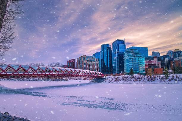 Calgary winter skyline